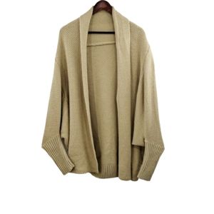 Neutral Oversized Batwing Knit Sweater